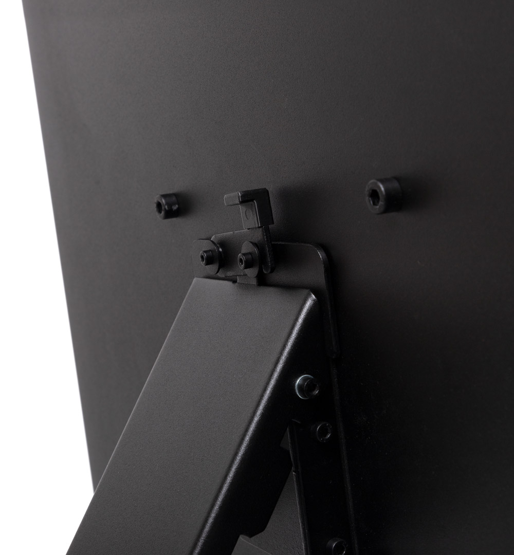 StreamLine Digitaler Kundenstopper mit 43" Samsung-Bildschirm Schwarz - klappbarer Ständer