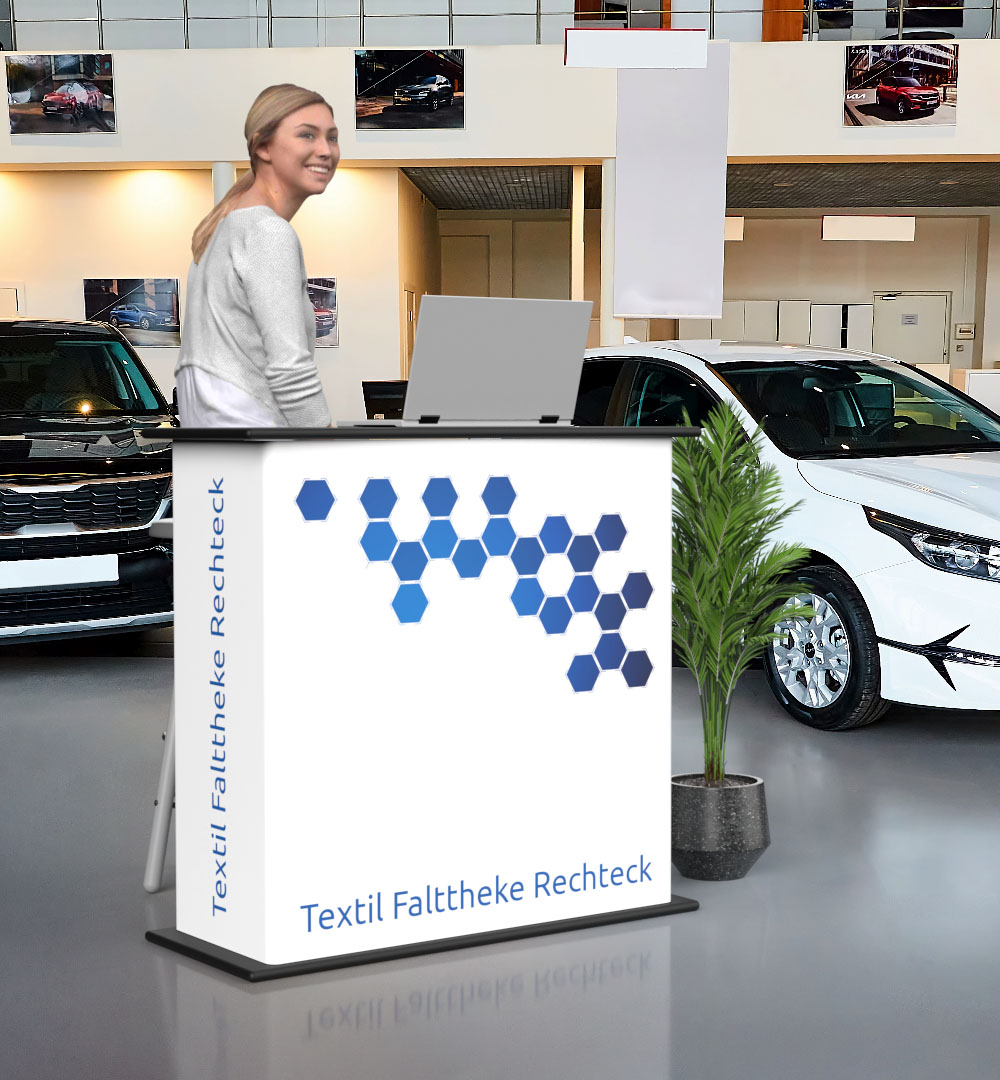 Textil Falttheke Rechteck - Live 02