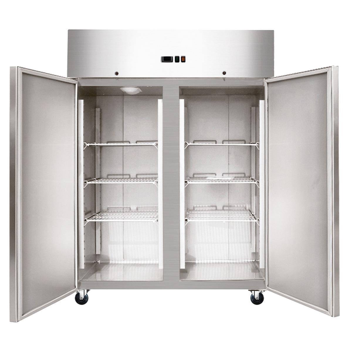 Edelstahltiefkühlschrank, Inhalt 1145 Liter