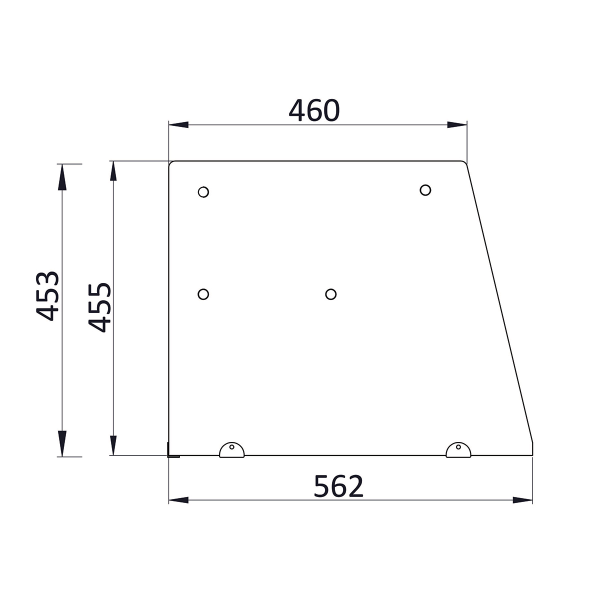 Saladette 3 Türen,137 x 70 gerader Glasaufbau, Klarglas