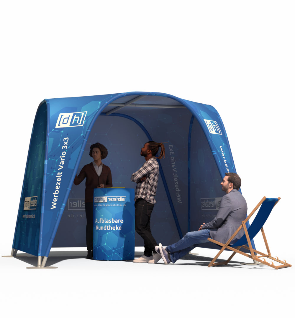 Werbezelt Vario 3 x 3 m - drei Seitenwände