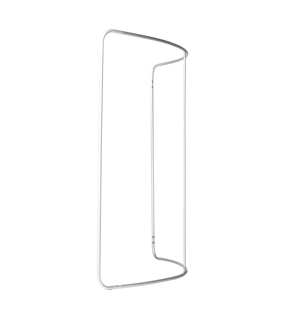 Zipper-Wall Curved Basic - Gestell Seitlich Zipper-Wall Curved Basic - Gestell Seitlich