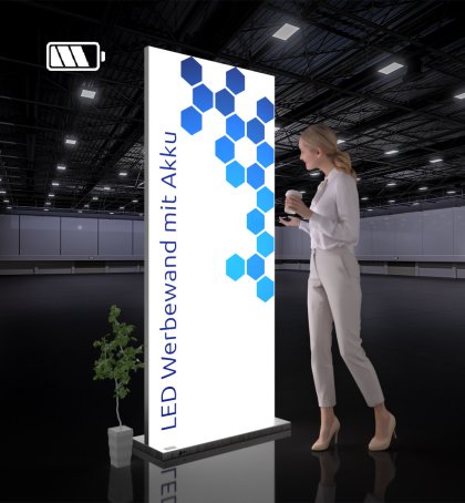 LED MESSEWÄNDE MIT AKKU