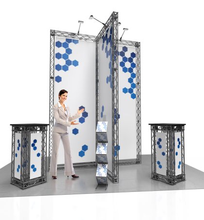 MESSESTAND TRAVERSEN X FORM