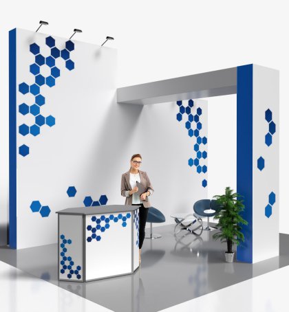 POP UP MODULAR MESSESTAND