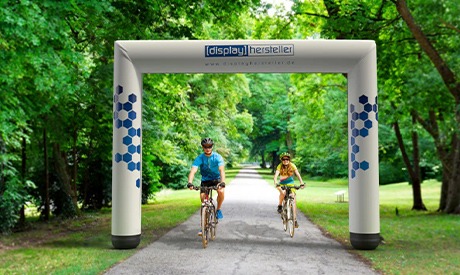 Aufblasbarer Torbogen mit individuellem Druck für Events und Promotion