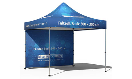 Individuell bedrucktes Faltzelt für Event und Promotion