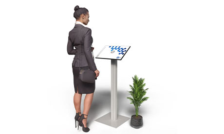 Digitales Infoterminal mit Touchscreen für POS und Empfang
