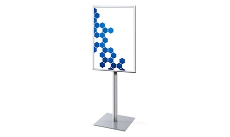 Infoständer und Infoboards für Empfang, Messe und Verkaufsfläche