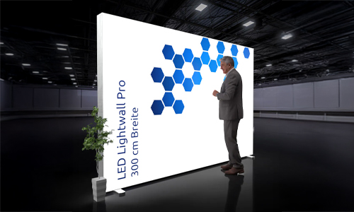 LED Messewände Produktdarstellung