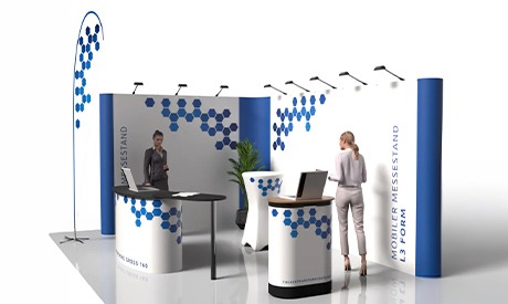 Pop-Up Messestand für Messe Roadshow und Promotion