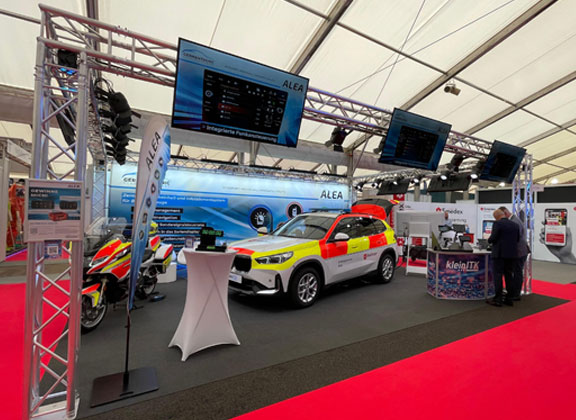 Traversen-Messestand