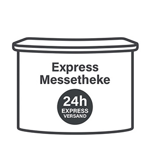 Messetheke mit Expressproduktion und 24h Versand bei displayhersteller.de