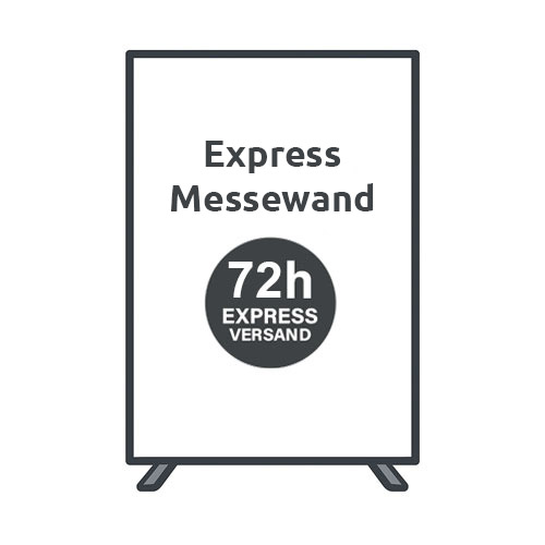 Expressproduktion für Messewände – schnell geliefert Messewand mit Expressproduktion und schnellem Versand