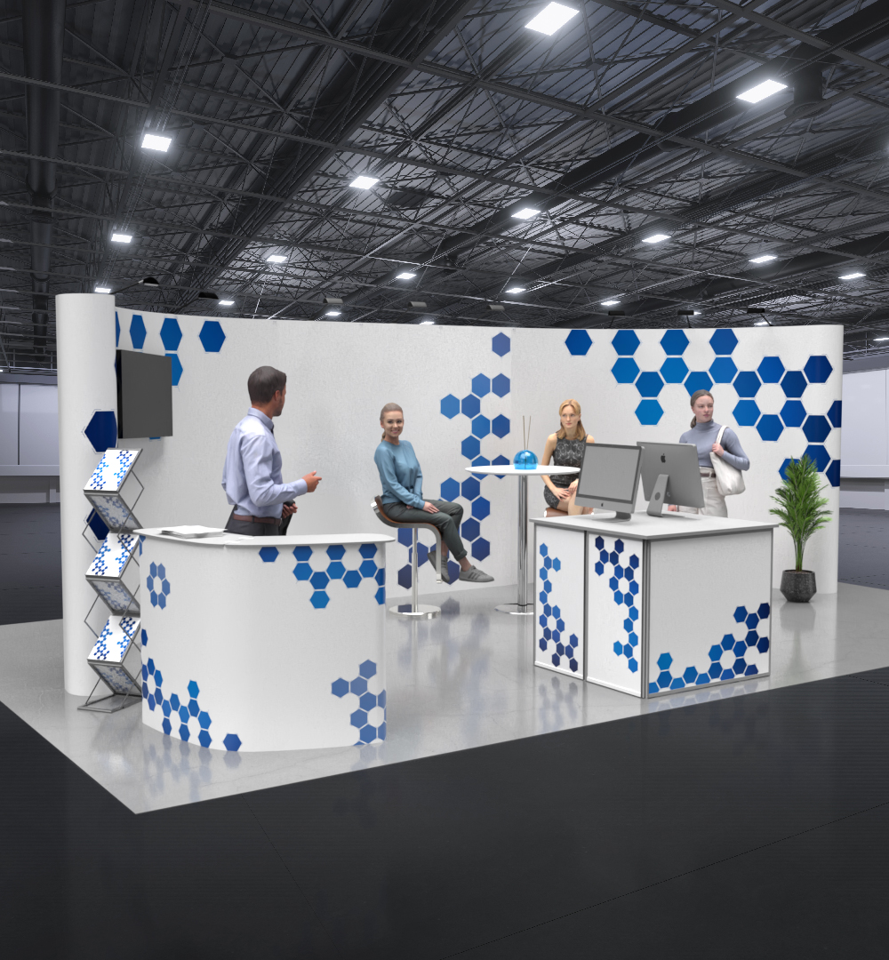 Mobiler Messestand W5 Form