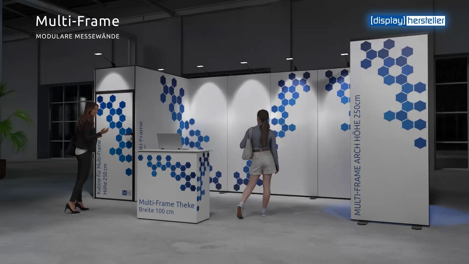 Modulare Messewände – Visualisierung