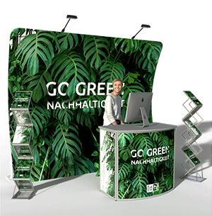 Nachhaltige Messestände von displayhersteller Nachhaltigkeit bei Messeständen