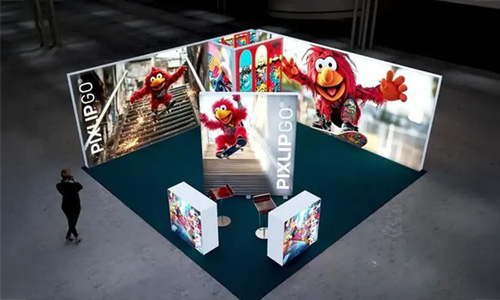 PIXLIP GO Messestände Produktdarstellung