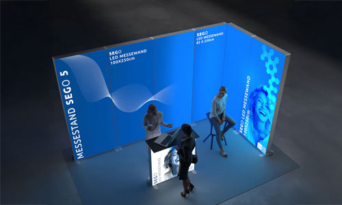 SEGO LED-Messestände – Produktdarstellung