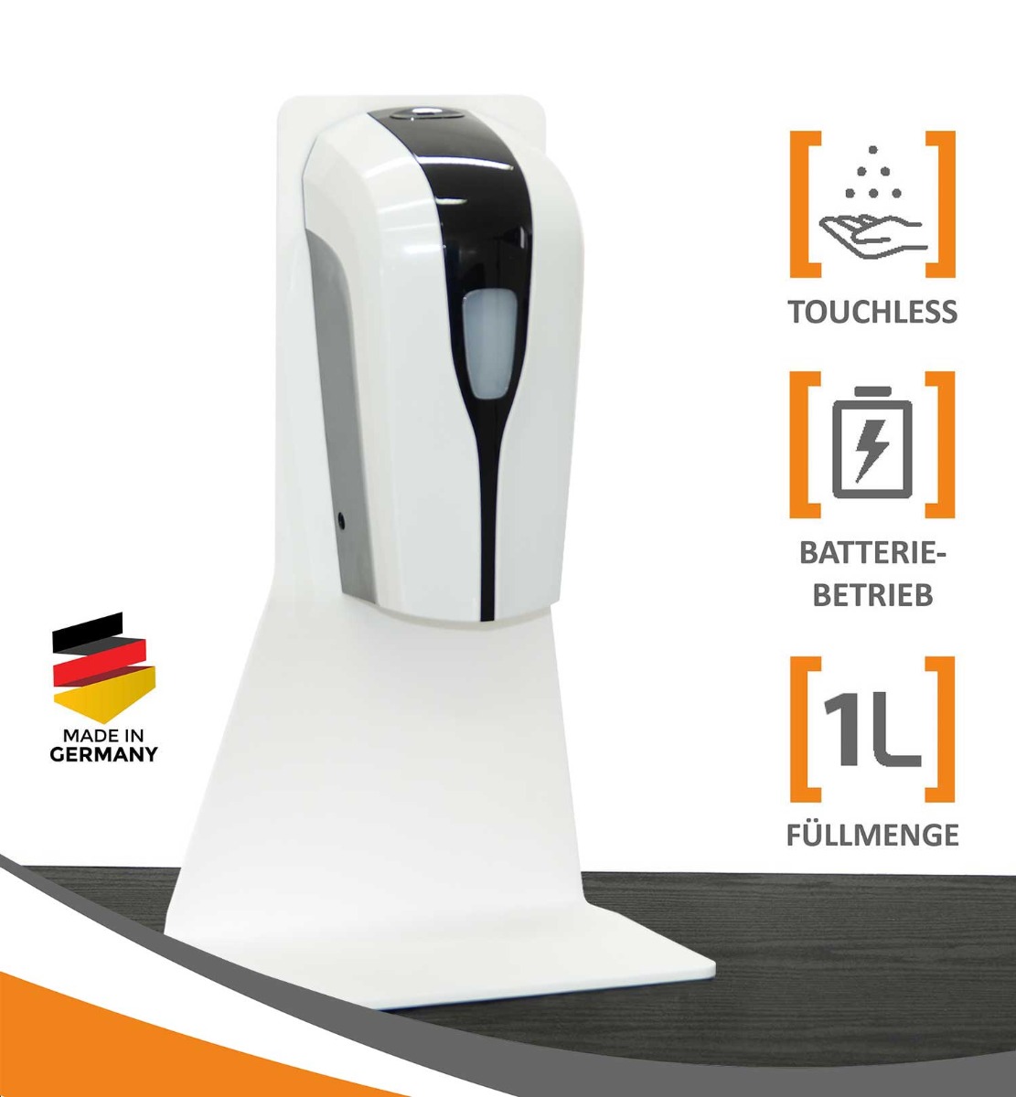 Desinfektionsmittelspender SHOP Acryl Tisch