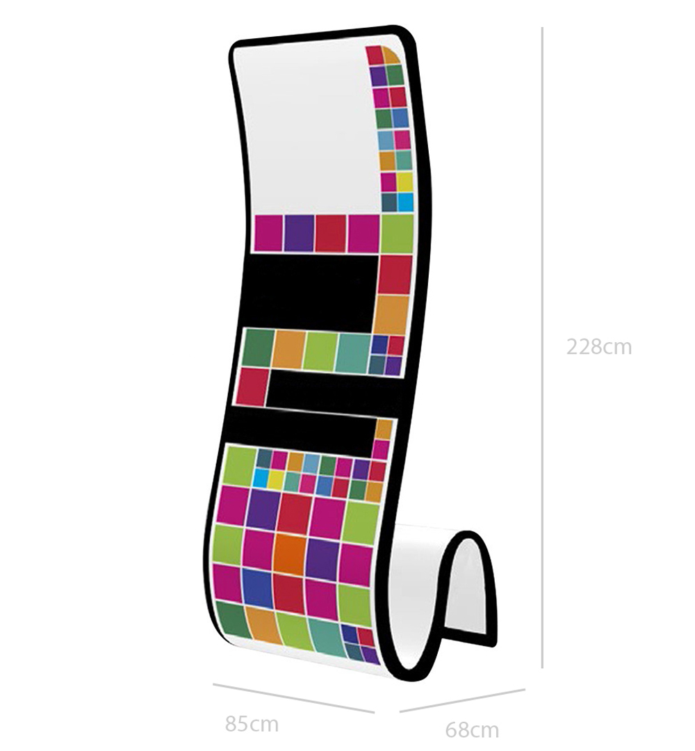 Faltwand Textil Evolution Swan C - Abmessungen