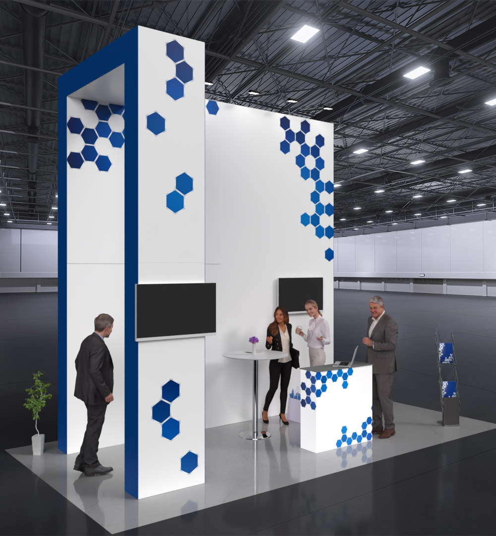 Messestand Faltdisplay Pop-Up MODULAR 124