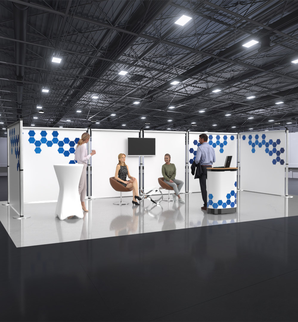 Messestand Roll Up Modular U6 Form