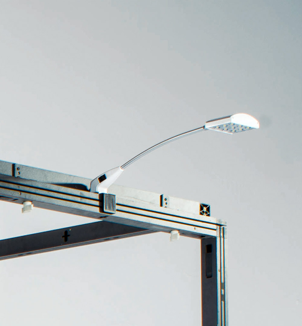 Messestand Multi-Frame - LED-Strahler