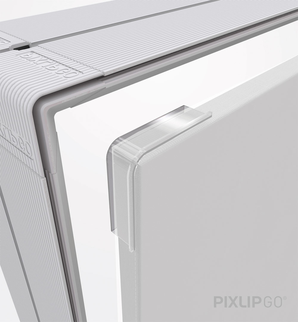 PIXLIP GO Lightbox Outdoor - Druckeinführung Ecke