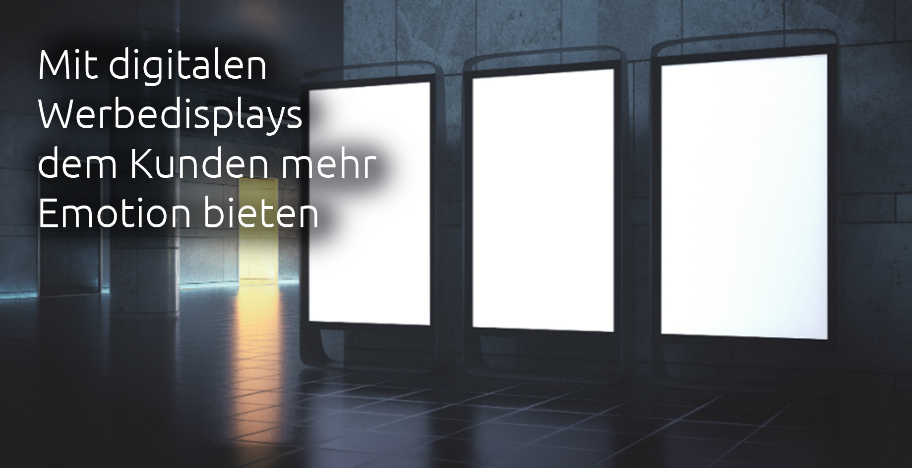 Mit digitalen Werbedisplays dem Kunden mehr Emotion bieten