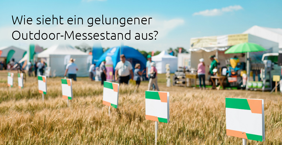 Ein gelungener Outdoor-Messestand