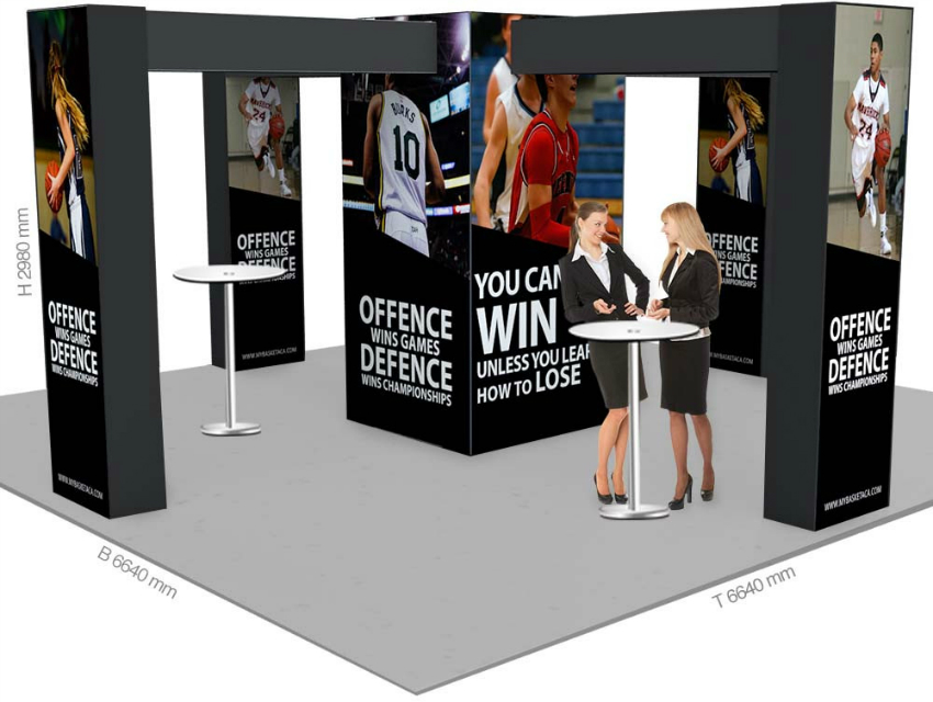 Messestand Faltdisplay Pop-Up MODULAR 121