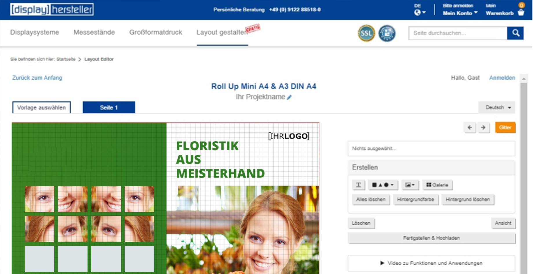 Roll Ups selbstständig gestalten
