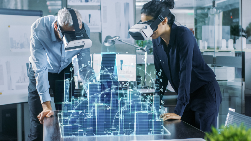 Virtuelle Realität mit Brillen - Messe der Zukunft